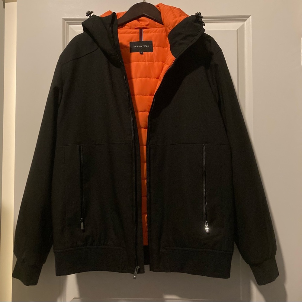 Bugatchi Black and Orange Winter jacket